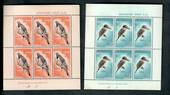 NEW ZEALAND 1960 Health miniature sheets featuring Birds. Slight faults. Scott B59a-B60a $US 24.00. - 50328 - UHM