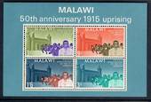 MALAWI 1965 50th Anniversary of the 1915 Uprising. Miniature sheet. - 50329 - UHM