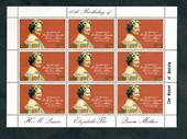 SAMOA 1980 80th Birthday of Queen Elizabeth the Queen Mother. Sheetlet of 9. - 50346 - UHM