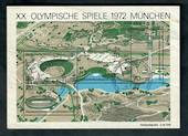 WEST GERMANY 1972 Olympics miniature sheet. Sixth series. A little fragile through soaking. - 50351 - Used