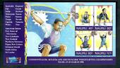 NAURU 1998 Commonwealth Weightlifting Championships miniature sheet. . - 50360 - UHM