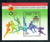 HUNGARY 1985 90th Anniversary of the hungarian Olympic Committee miniature sheet. - 50367 - UHM