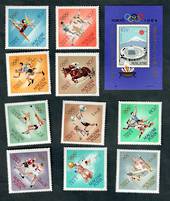 HUNGARY 1964 Olympics. Set of 10 and miniature sheet. - 50368 - UHM