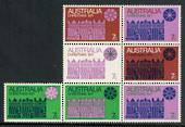 AUSTRALIA 1971 Christmas. Block of 7. - 50382 - LHM