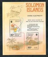 SOLOMON ISLANDS 1986 Village Hydro-Electric. Miniature sheet. - 50417 - UHM