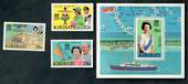 KIRIBATI 1982 Royal Visit. Set of 3 and miniature sheet. - 50427 - UHM