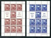 TUVALU 1981 UPU Membership. Set of 2 in sheetlets of 9. - 50428 - UHM