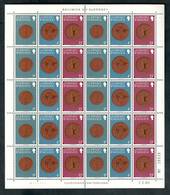 GUERNSEY 1979 Definitives. Sheet of 30 giving rise to two of the Booklet Panes as detailed in SG. Hard to obtain. Face £2.60. -