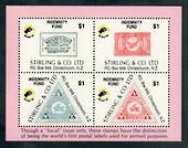 NEW ZEALAND 1990 Birdpex '90 International Stamp Exhibition. Indemnity Fund miniature sheet issued by Stirling & Co Ltd. - 50437