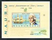 NAURU 1998 Bicentenary of the First Contact with the Outside World. Miniature sheet. - 50446 - UHM