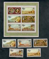NIUE 1978 Bicentenary of the Discovery of Hawaii. Set of 4 and miniature sheet. - 50501 - UHM