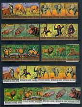 RAS AL KHAIMA 1971 Japanese Locomotives. Set of 6 and miniature sheet. - 50502 - VFU