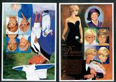 ST VINCENT 1997 Diana, Princess of Wales Commoration. 2 Miniature Sheets comprising the stamps listed by SG, but the miniature s