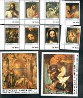 ST VINCENT 1989 Easter.Set of 8 and 2 miniature sheets. - 50505 - UHM