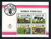 TANZANIA 1982 World Food Day. Miniature sheet. - 50551 - UHM