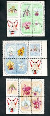 CUBA 1966 Christmas. Set of 15 in blocks. - 50563 - UHM