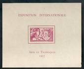 WALLIS and FUTUNA ISLANDS 1937 International Exhibition Paris. Miniature sheet. - 50579 - LHM