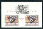 CZECHOSLOVAKIA 1986 50th Anniversary of the Formation of International Brigades in Spain. Miniature sheet. - 50580 - UHM