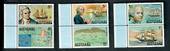 AITUTAKI 1974 Discovery of Aitutaki by William Bligh. First series. Set of 6 in joined pairs. - 50598 - UHM