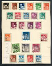 GERMANY Allied Occupation British and American Zones 1948 Definitives. Set of 25. Missing the 8 pf Slate 15 pf Violet 25 pf Verm