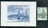 FRENCH POLYNESIA 1985 Italia '85 International Stamp Exhibition. Single and miniature sheet. - 50666 - UHM