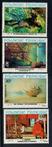 FRENCH POLYNESIA 1983 20th Century Paintings. Set of 4. - 50674 - UHM