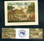 FRENCH POLYNESIA 1984 Ausipex '84 International Stamp Exhibition. Strip of 2 and miniature sheet. - 50682 - UHM
