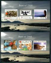 NEW ZEALAND 2008 Best of 2008. 2 of the 3 miniature sheets. Catalogue $375 if complete. - 50687 - UHM