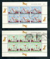 NEW ZEALAND 1969 Health. Set of 2 miniature sheets. One is a spacefiller. - 50691 - Used