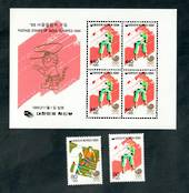 SOUTH KOREA 1986 Olympics. Set of 2 and sheetlet. - 50693 - UHM