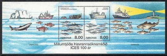 FAROE ISLANDS 2002 Centenary of the International Council for the Exploration of the Sea. Miniature sheet. - 50761 - UHM
