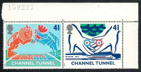 GREAT BRITAIN 1994 Opening of the Channel Tunnel. Set of 4 in joined pairs. - 50770 - UHM