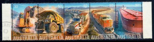 AUSTRALIA 2008 Heavy Haulers. Strip of 5. - 50777 - FU