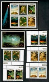 COOK ISLANDS 1986 Appearance of Halley's Comet. Set of 5 and 2 miniature sheets. - 50823 - UHM
