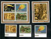 AITUTAKI 1986 Appearance of Halley's Comet. Set of 4 and 2 miniature sheets. - 50830 - UHM