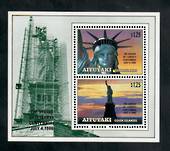 AITUTAKI 1986 Centenary of the Statue of Liberty. Set of 2 and miniature sheet. - 50831 - UHM