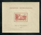 ININI 1937 International Exhibition Paris. Miniature sheet. - 50836 - UHM