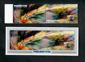 PENRHYN 1986 Appearance of Halley's Comet. Set of 2 and miniature sheet. - 50841 - UHM