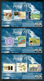 NEW ZEALAND 1997 Best of 1997. Three miniature sheets. - 50865 - UHM