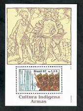BRAZIL 1997 Indian Culture. Miniature sheet. - 50878 - UHM
