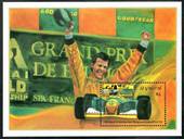 ST VINCENT 1992 Belgian Grand Prix. Schumacher and Racing Car. Miniature sheet. - 50894 - UHM