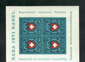 SWITZERLAND 1971 Naba '71 International Stamp Exhibition. Miniature sheet. - 50908 - UHM