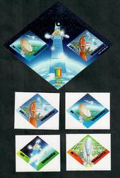 VANUATU 200 Expo 2000 International Stamp Exhibition. Set of 4 and miniature sheet. - 50915 - UHM
