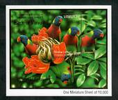 VANUATU 2001 Birds. Third series. Limited Edition miniature sheet. - 50916 - UHM