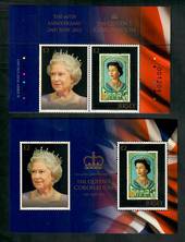 JERSEY 2013 60th Anniversary of the Coronation of Elizabeth 2nd	 Set of 2 and miniature sheet. - 50928 - UHM