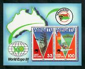 VANUATU 1988 Expo '88 World Fair. Miniature sheet. - 50943 - UHM