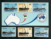 VANUATU 1984 Ausipex '84 International Stamp Exhibition. Set of 3 and miniature sheet. - 50947 - UHM