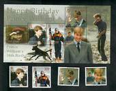 SOUTH GEORGIA and SOUTH SANDWICH ISLANDS 2000 18th Birthday of Prince William of Wales. Set of 4 and miniature sheet. - 50959 -