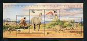 AUSTRALIA 1993 Prehistoric Animals.  Set of 6 and miniature sheet in presntation pack. - 50984 - UHM