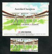 AUSTRALIA 1984 Leigh Mardon Cricket Cinderellas isuued for Ausipex 1984. Strip of 3. - 51010 - UHM
